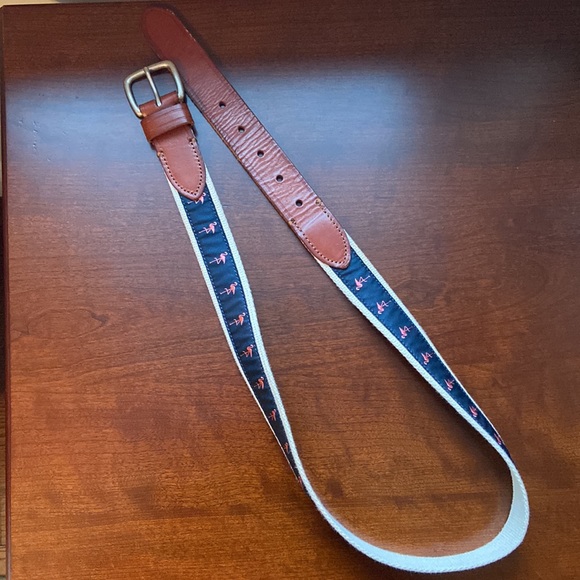J. Crew Other - JCREW • 32 • MENS BELT • LEATHER & CANVAS • NAVY